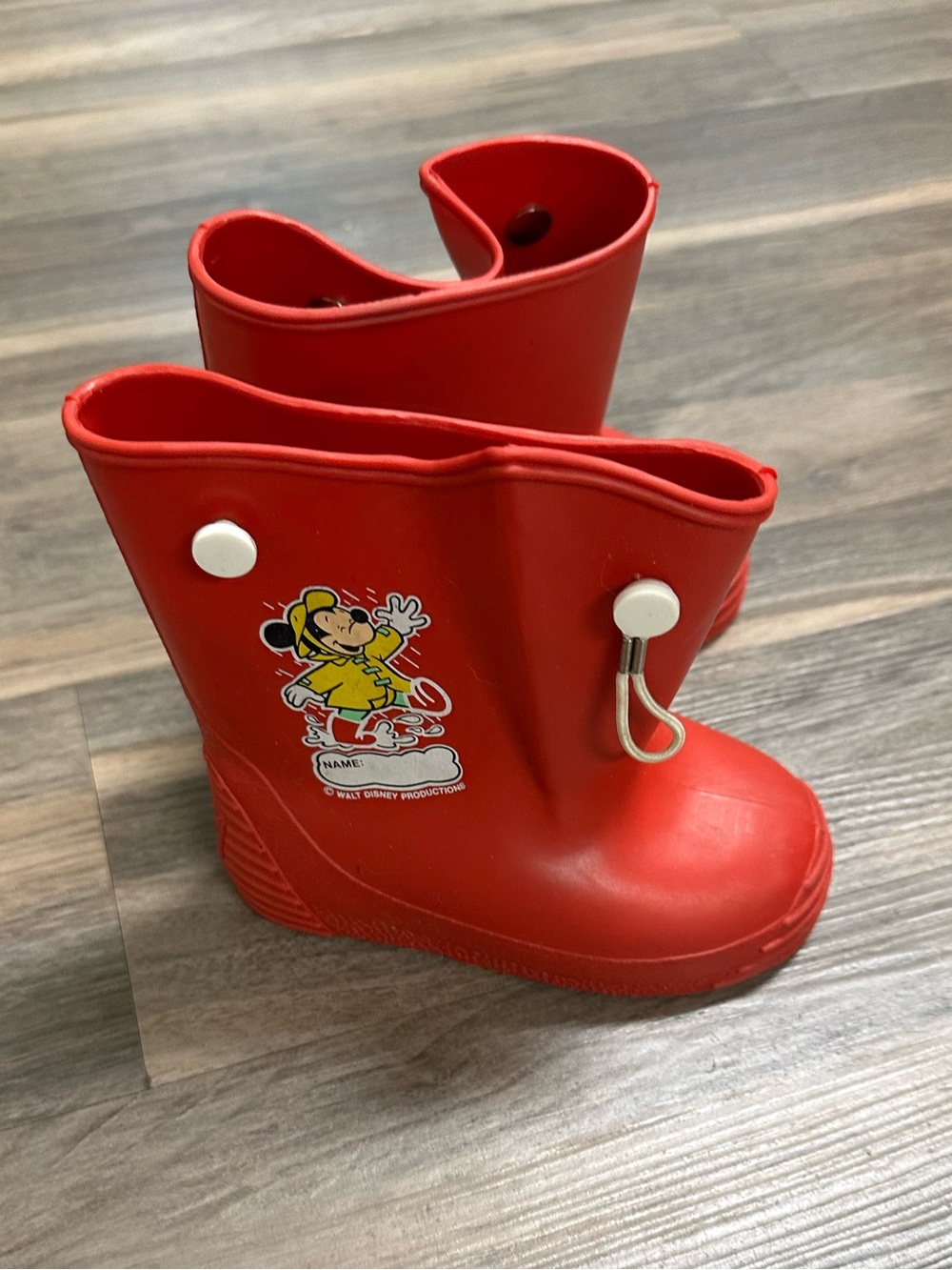 Vintage 80’s Disney Mickey Mouse Rain Boots